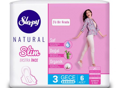 Sleepy Natural eü. betét bambusz SLIM NIGHT 320mm/6db