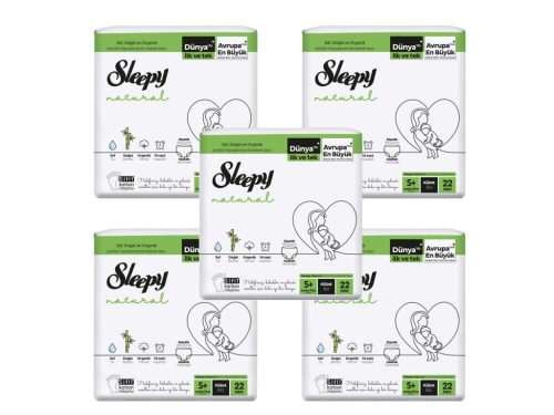 Sleepy Natural Ultra Sensitive Bambusz bugyipelenka Junior+ 5+ (13-20)(110db)