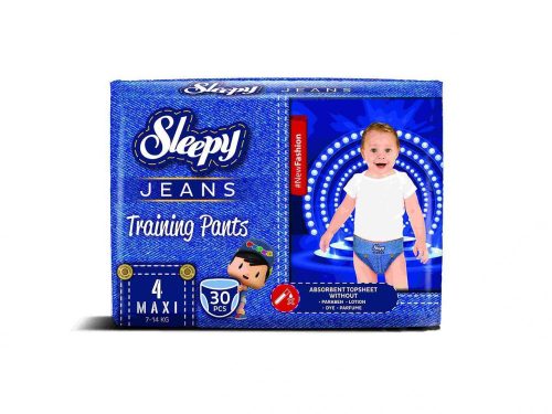 Sleepy JEANS gumisderekú bugyipelenka Maxi 4 (7-14)(30db)