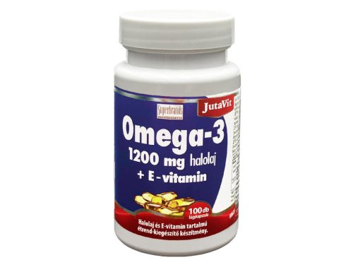 JutaVit Omega-3 1200mg Halolaj+E vitamin lágykapszula 100db