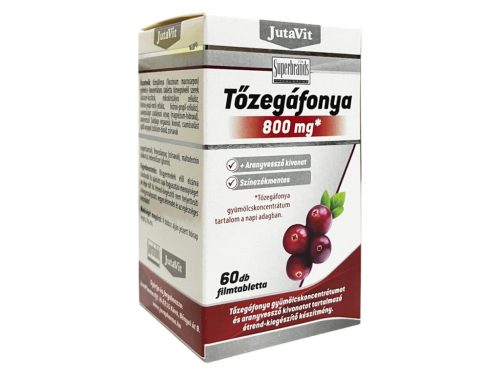 JutaVit Tőzegáfonya 800mg+Aranyvessző kivonat filmtabletta 60db