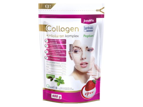 JutaVit Collagen + Hialuron Komplex 400g italpor – Eper