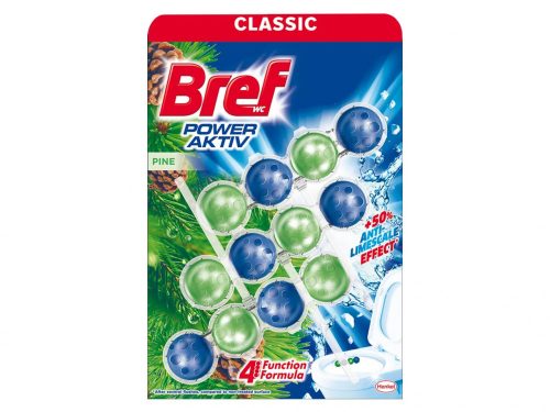 Bref Power Aktiv WC frissítő 3X50g - Fenyő