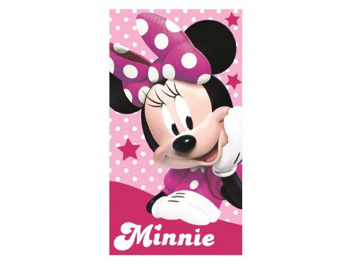 Minnie kéztörlő, arctörlő, törölköző 35x65cm - Csillagok - Rózsaszín