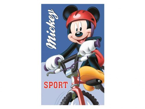 Mickey kéztörlő, arctörlő, törölköző - 35x65cm - Bicikli - Sötétkék
