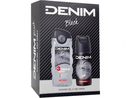 Denim férfi díszdoboz (deo 150ml + tusfürdő 250ml) - Black