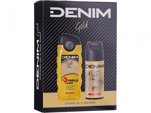 Denim férfi díszdoboz (deo 150ml + tusfürdő 250ml) - Gold