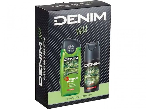 Denim férfi díszdoboz (deo 150ml + tusfürdő 250ml) - Wild
