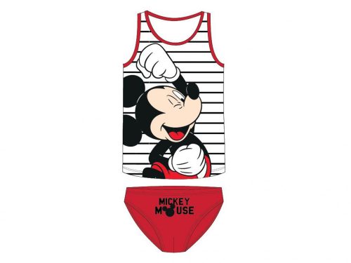 Mickey trikó és alsó szett - Piros - 110-116 cm