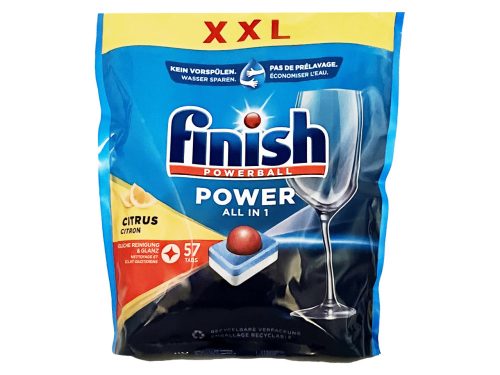 Finish Power All in 1 mosogatógép tabletta 57db - Citrom