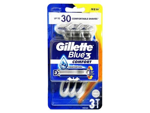 Gillette Blue3 eldobható borotva 3db - Comfort