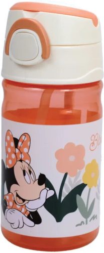 Disney Minnie Floral műanyag kulacs akasztóval 350 ml