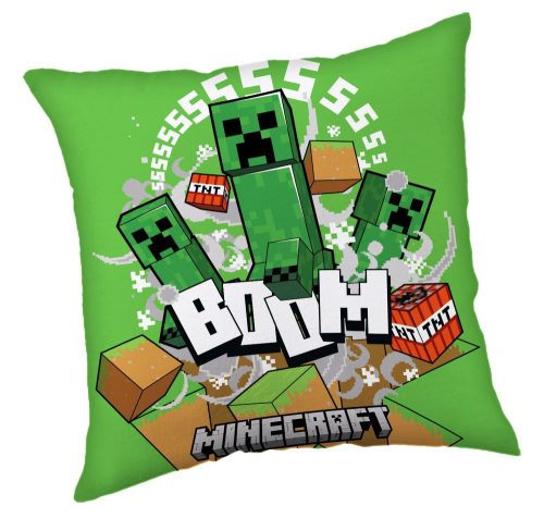 Minecraft Creeper Boom párna, díszpárna 40*40 cm