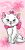 Disney Marie Pink Flower fürdőlepedő, strand törölköző 70*140cm