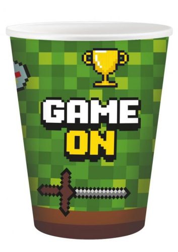 Game On papír pohár 6 db-os 200 ml