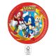 Sonic, a sündisznó Sega papírtányér 8 db-os 23 cm FSC
