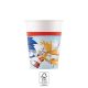 Sonic, a sündisznó Sega papír pohár 8 db-os 200 ml FSC