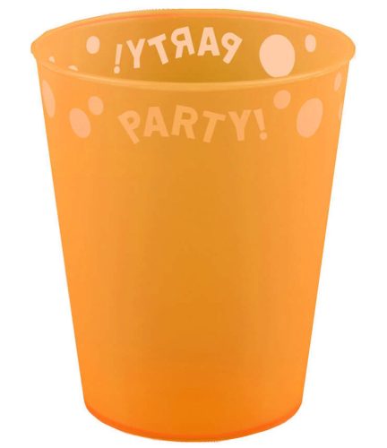 Orange, Narancssárga pohár, műanyag 250 ml