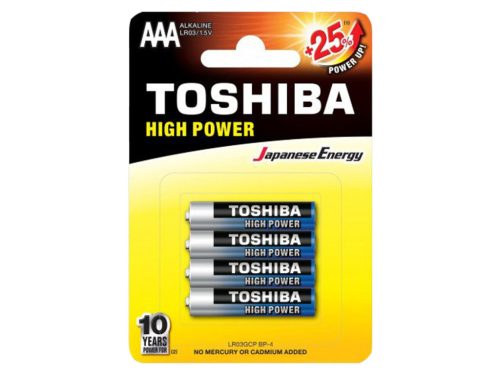 Toshiba High Power mikroceruzaelem (AAA) 4 db