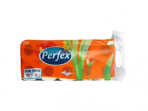 Perfex wc-papír 10 tekercs 3 rétegű 82 lapos