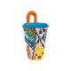 Pokémon műanyag szívószálas pohár 430 ml