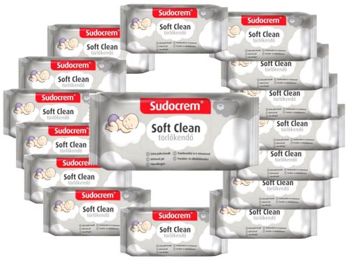 Sudocrem törlőkendő 55db-os - Soft Clean(16csomag)