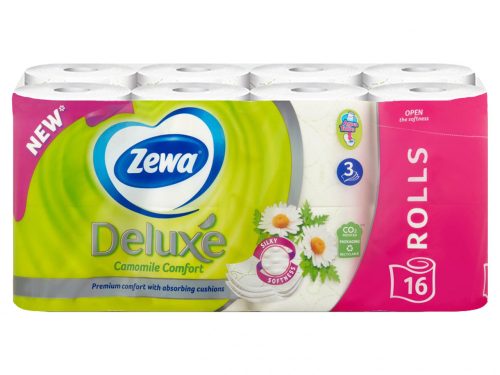 Zewa Deluxe Prémium  WC-papír 16 tekercs 3 réteg - Camomile Comfort
